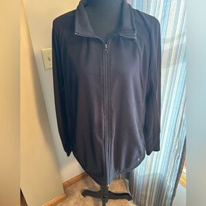 Xersion Black Full-Zip Fleece Jacket